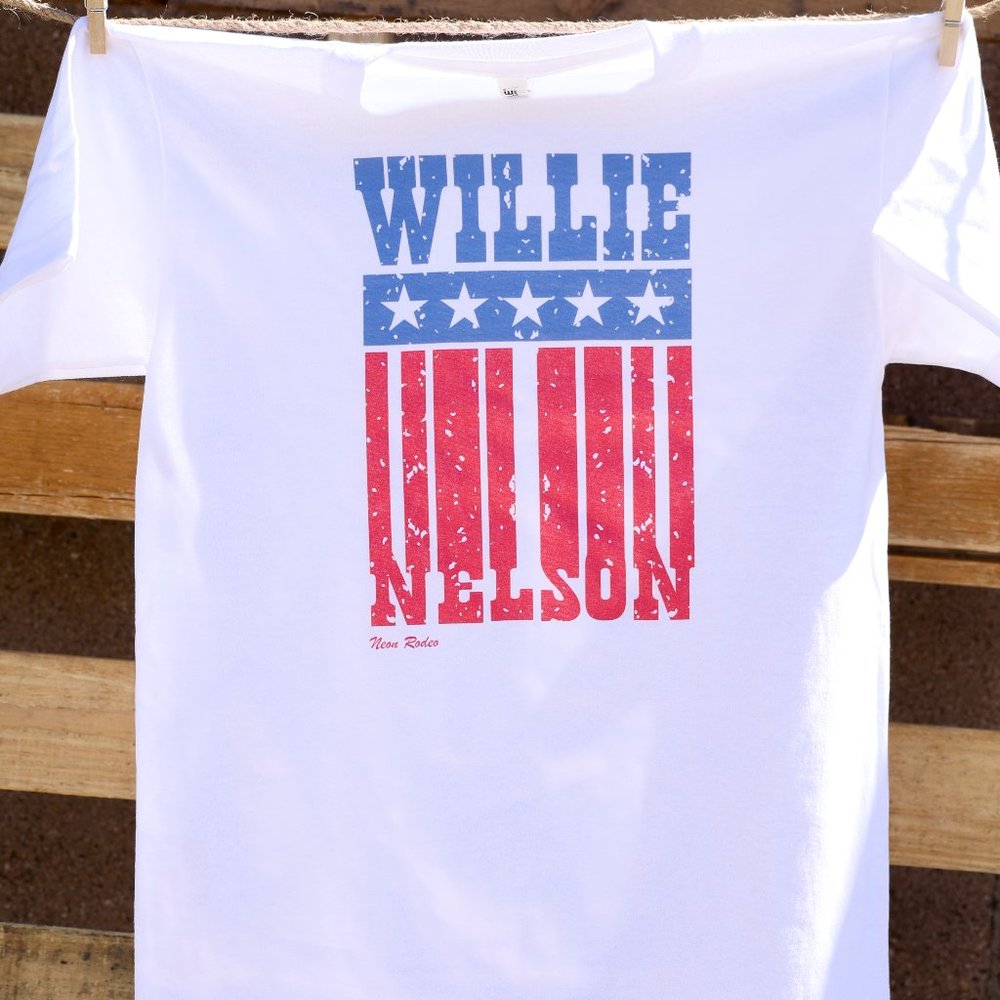 Willie Nelson Classic Country Music Artist Unisex Graphic Tee T-Shirt S-XL